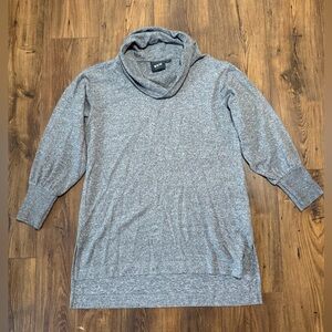 Maeve by Anthropologie Women's Cowl Neck Oversized Sweater, Gray Size Medium
